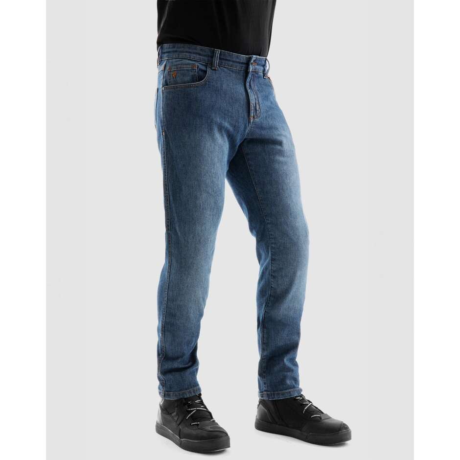 Jeans Moto Rebelhorn BRONCO Wash Blu L34