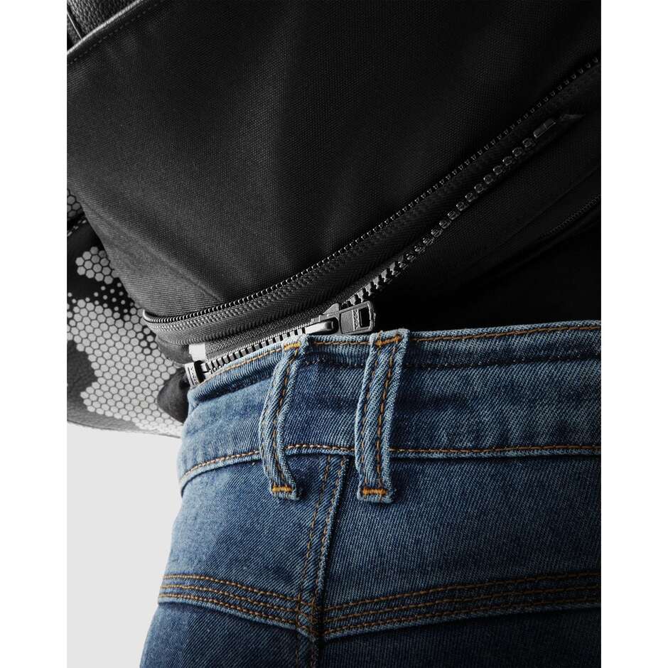 Jeans Moto Rebelhorn BRONCO Wash Blu L34