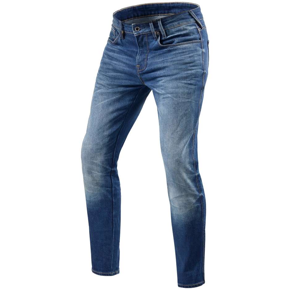 Jeans Moto Rev'it CARLIN SK Blu Medio Slavato L36
