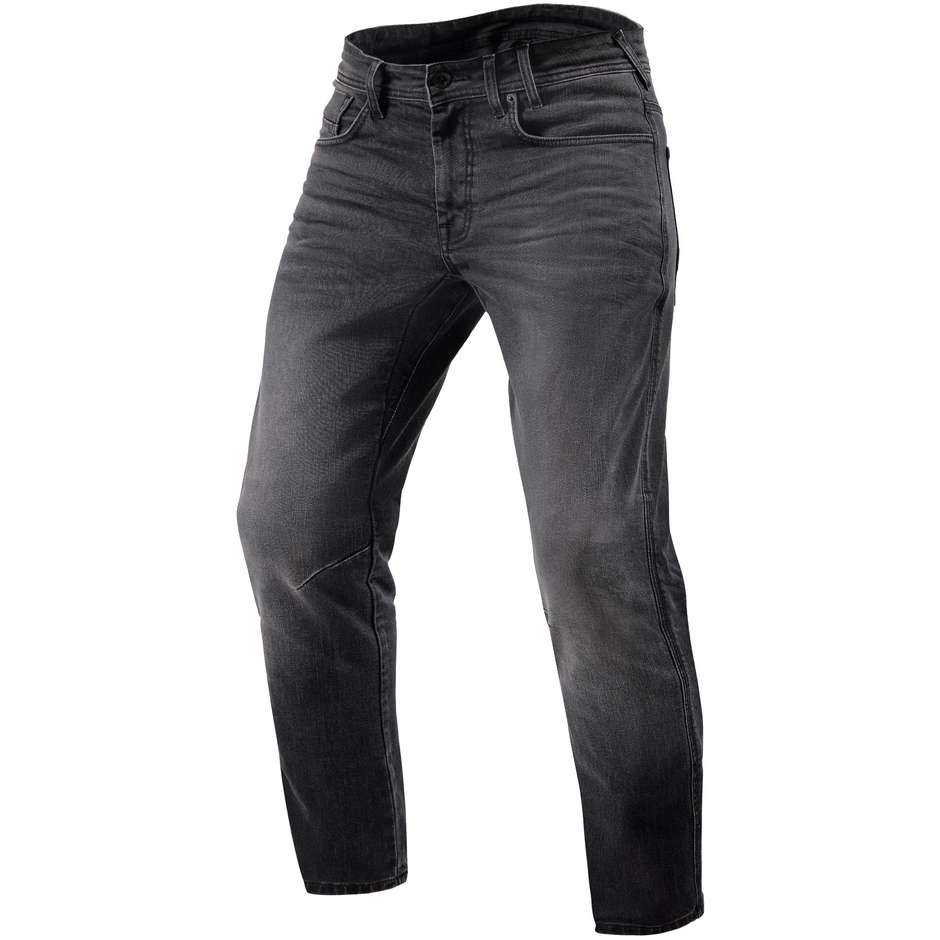 Jeans Moto Rev'it DETROIT 2 TF Grigio Medio Slavato L36