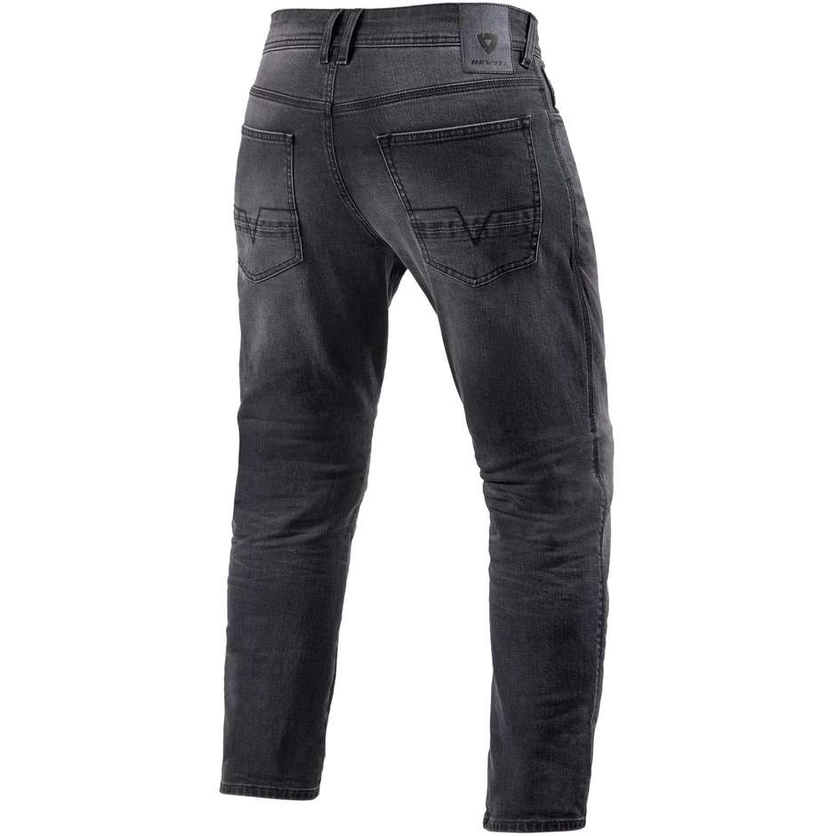 Jeans Moto Rev'it DETROIT 2 TF Grigio Medio Slavato L36