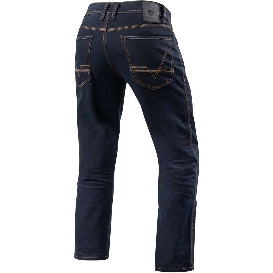 Jeans Moto Rev'it NEWMONT LF Blu Scuro Slavato L34