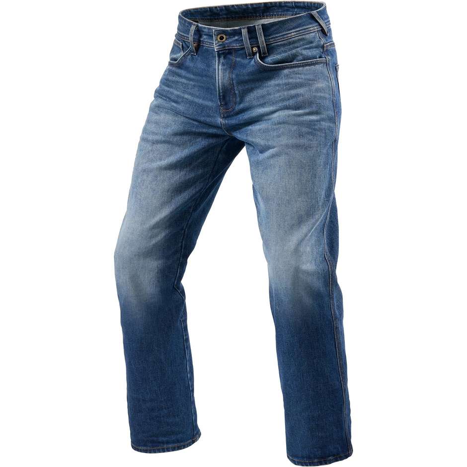 Jeans Moto Rev'it PHILLY 3 LF Blu Medio Slavato L32