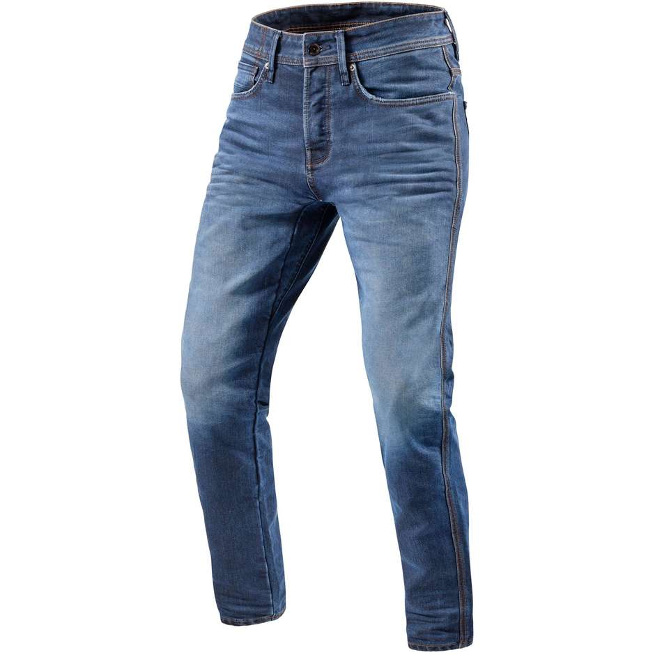 Jeans Moto Rev'it REED SF Blu Medio Slavato L36