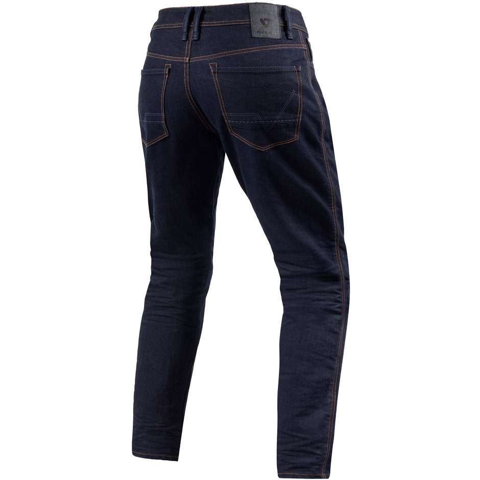 Jeans Moto Rev'it REED SF Blu Scuro Slavato L34