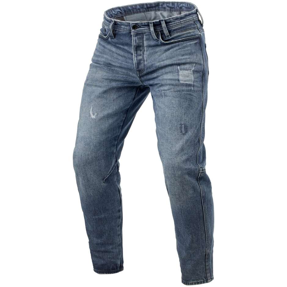 Jeans Moto Rev'it RILAN TF Blu Medio Vintage L34