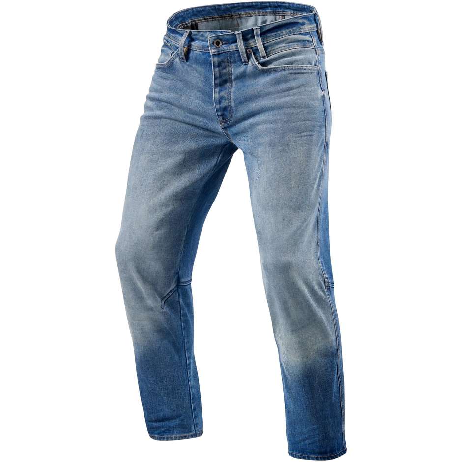 Jeans Moto Rev'it SALT TF Blu Medio Slavato L32