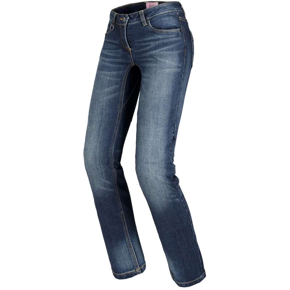 Jeans Moto Spidi J-TRACKER LADY LONG Blue Dark Used