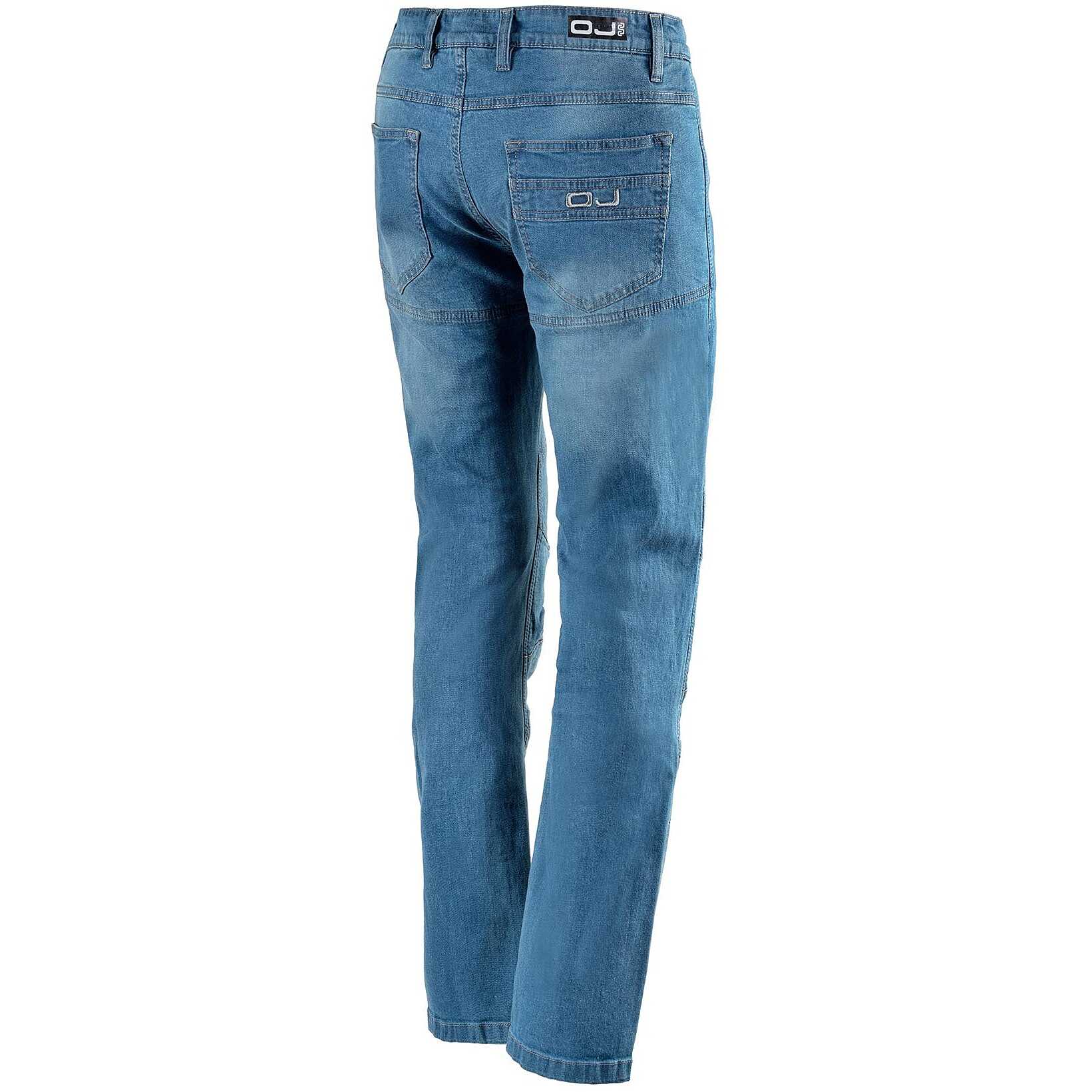 Jeans uomo moto tecnici OJ Storm man blu omologati protezioni impermeabile