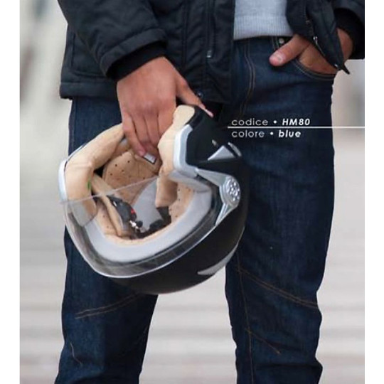 Jeans Moto tecnici Humans Atalanta UOMO Denim Blu