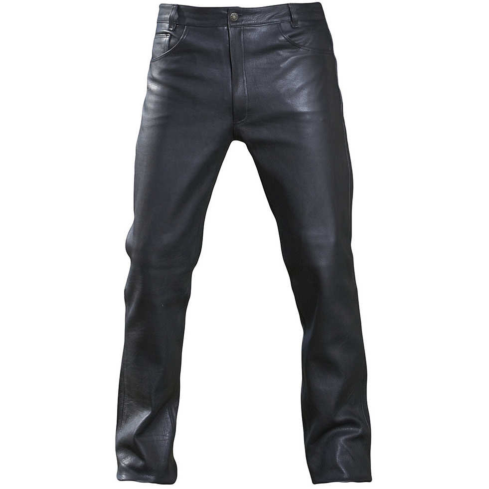 pantalon moto blanc - pantalon moto homme - Leather Collection