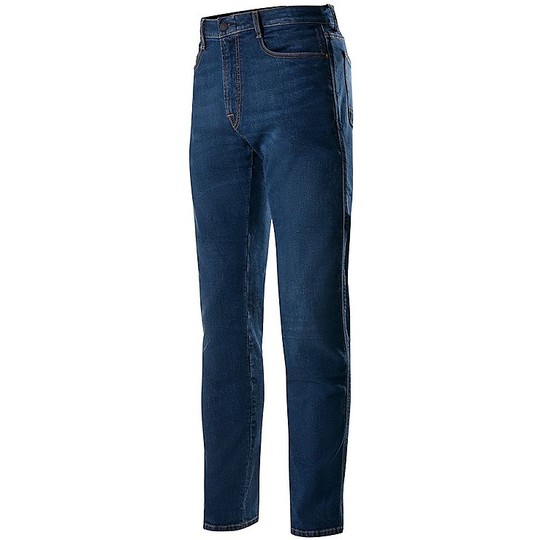 Jeans Pantaloni Moto Alpinestars COPPER v2 Mid Tone Plus Blu