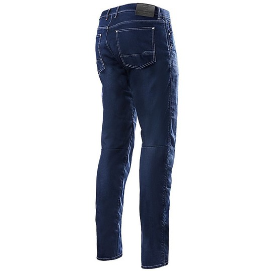 Jeans Pantaloni Moto Alpinestars MERC Denim Rinse Plus Blu