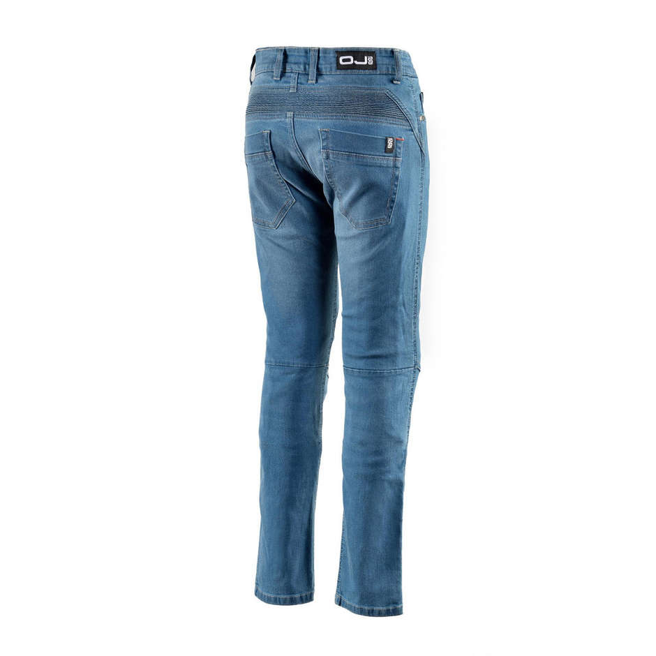 Jeans Pantaloni Moto Donna OJ STEEL LADY Blu