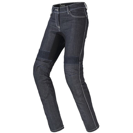 Jeans Woman Motorcycle Pants Spidi FURIOUS PRO Lady Blue Black For