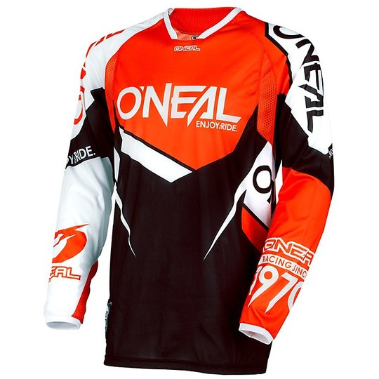 Jersey Cross Enduro Oneal Hardwear Jersey Flow Orange White For Sale ...