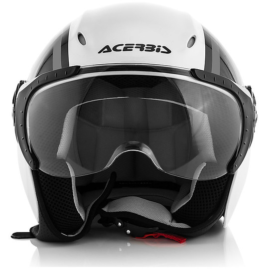 Jet Acerbis K-Jet Jet Bike On White / Glossy Gray Helmet