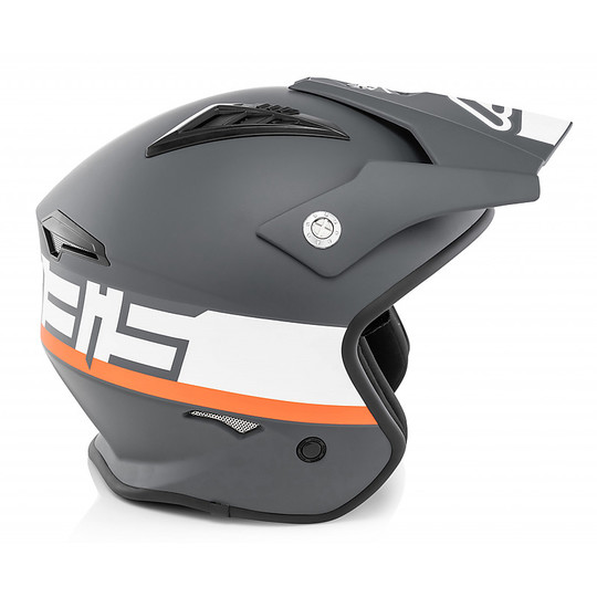 Jet Acerbis Motorcycle Helmet Model ARIA Gray White