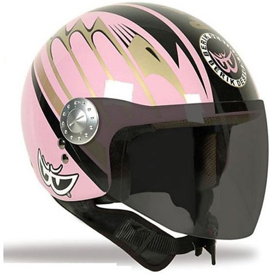 Jet Berik Motorrad Helm mit Visier Farbe Palermo