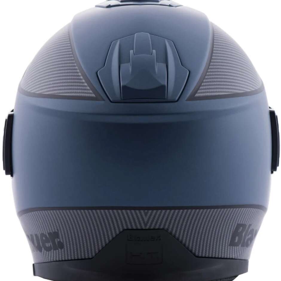 Jet Blauer motorcycle helmet in Blu SOLO BTR Fiber