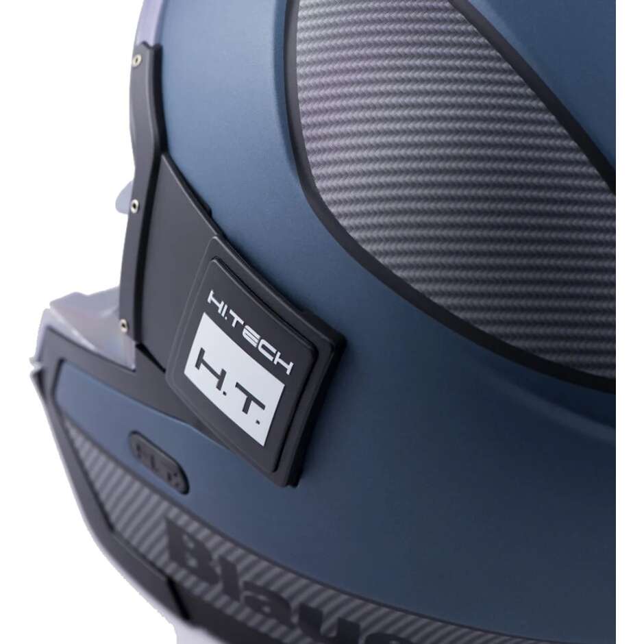 Jet Blauer motorcycle helmet in Blu SOLO BTR Fiber