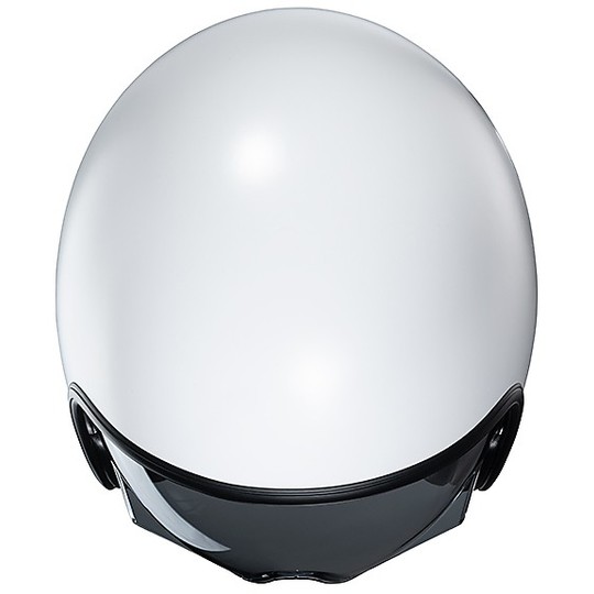 Jet Custom Helm aus HJC V30 Semi Opaque White Fiber