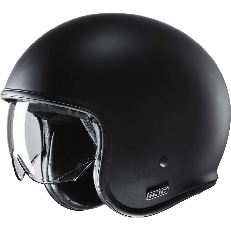 Jet Custom Helmet in Fiber Optic HJC V30 Semi Matte Black