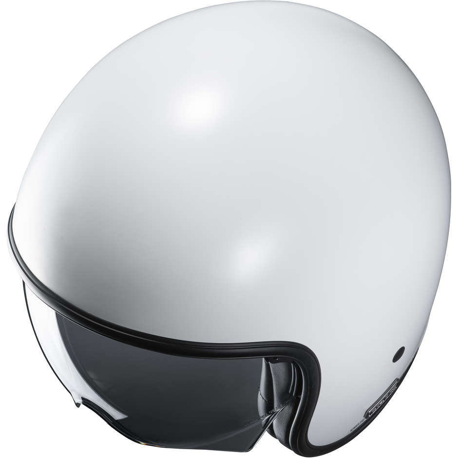 Jet Custom Helmet in HJC V30 Semi Opaque White Fiber
