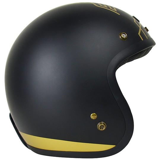 Jet Custom Motorcycle Helmet Origin PRIMO Limited Edition TEN Black + Bubble Smoke Visor