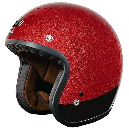Jet Custom Motorcycle Helmet Originally FIRST COSMO Red Shiny