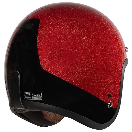Jet Custom Motorcycle Helmet Originally FIRST COSMO Red Shiny