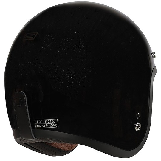 Jet Custom Motorcycle Helmet Originally FIRST COSMO Shiny Black
