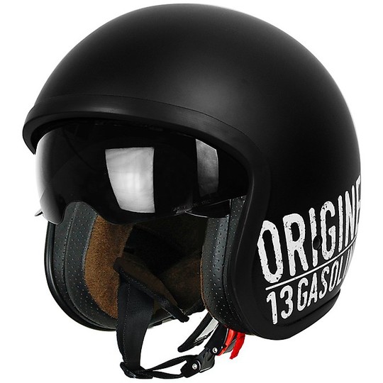 Jet Custom Motorcycle Helmet Origine SPRINT GASOLINE 13 Matt Black