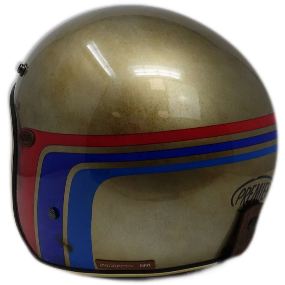 Jet Custom Premier PETIT BTR GOLD Motorcycle Helmet