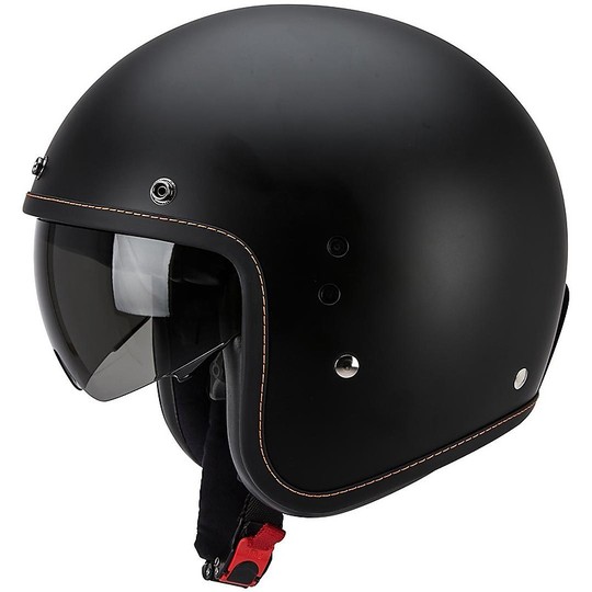 Jet Custom Scorpion Belfast Solid Black Opal Helmet