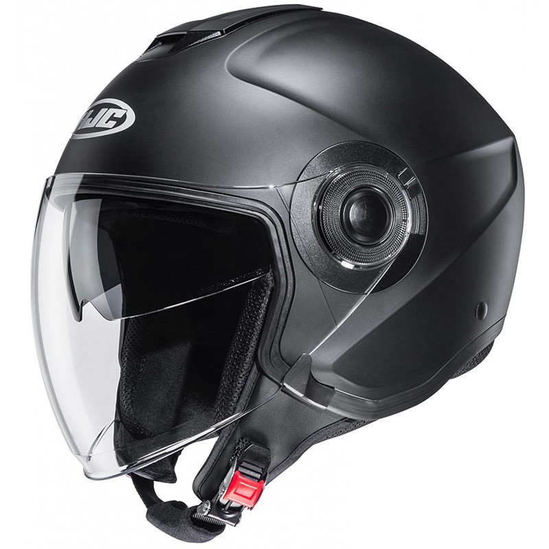 Jet Helmet Double Visor HJC Motorcycle i40 Semi Matte Black