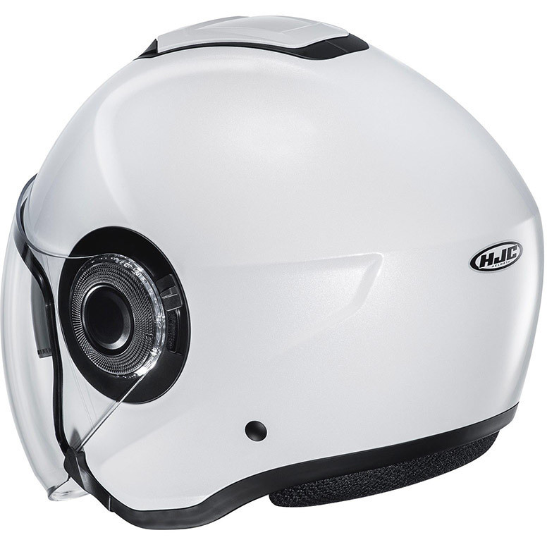 Jet Helmet Double Visor Motorcycle HJC i40 Semi Opaque White