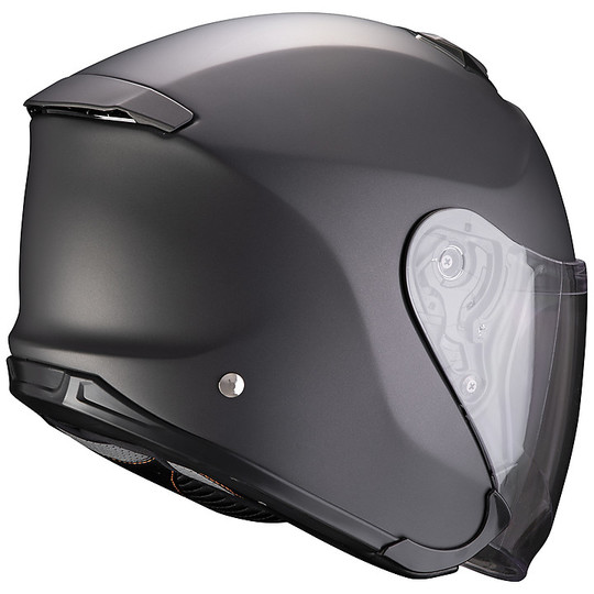Jet Helmet in Fiberglass Double Visor Scorpion EXO-S1 SOLID Anthracite Matt