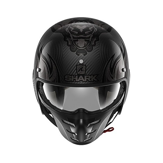 Jet Helmet Retro Motorcycle Shark S-DRAK CARBON 2 Dagon Carbon Anthracite