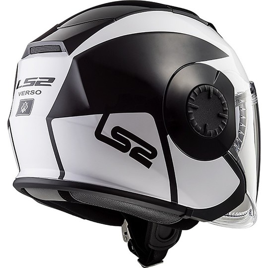 Jet LS2 OF570 Moto Jet Helmet Black Mobile White