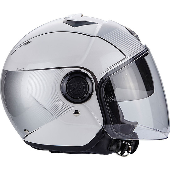 Jet Moto Helm Scorpion Exo-City Wind Weiß Grau