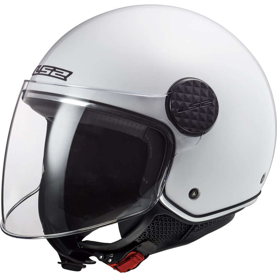 Jet Moto Helmet Ls2 OF558 SPHERE LUX Solid White