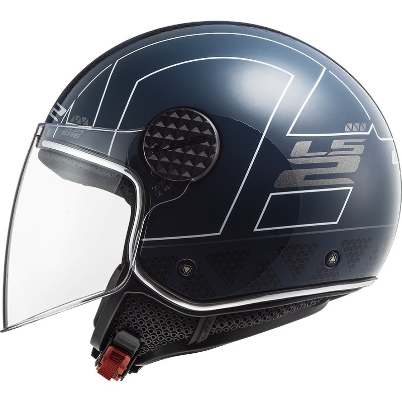 Jet Moto Ls2 OF558 Sphere Lux LINUS Cobalt Helmet