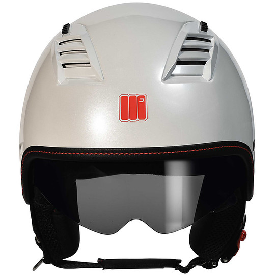 Jet Motocubo Buenos Aires Aerated Gloss Weißer Motorradhelm