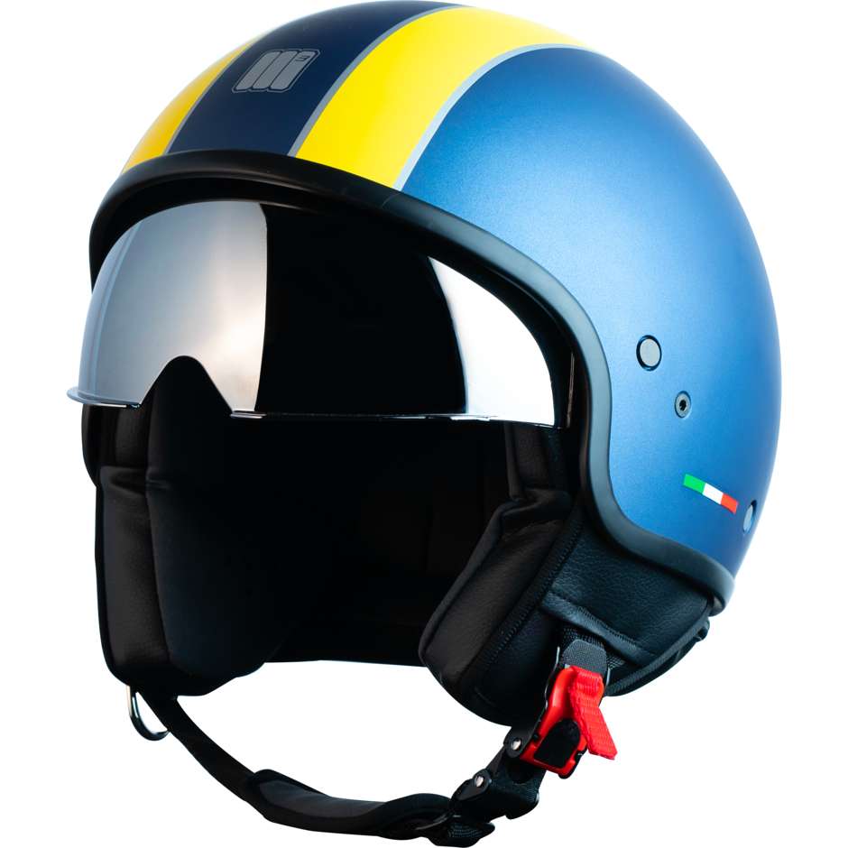 Jet Motocubo Spider Bu Matt Yellow motorcycle helmet