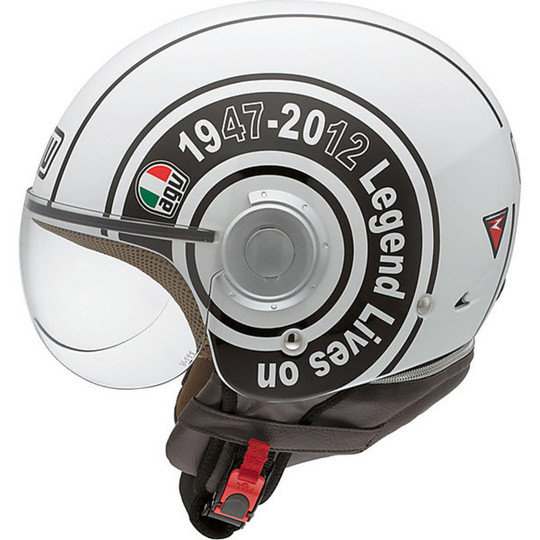 Jet Motorcycle Helmet Agv Bali Copter Legend Multi White