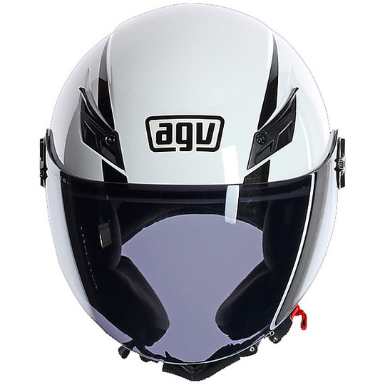 Jet Motorcycle Helmet AGV Blade Mono White Gloss