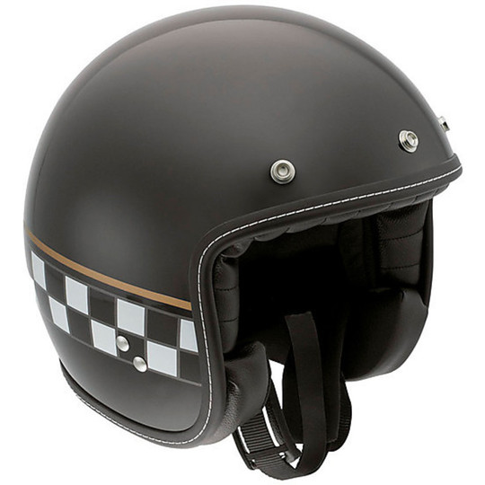 Jet Motorcycle Helmet AGV RP60 Cafe Racer Black Multi Fiber