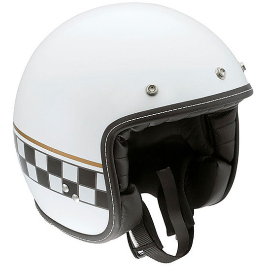 Jet Motorcycle Helmet AGV RP60 Cafe Racer White Multi Fiber