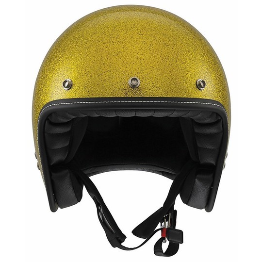 Jet Motorcycle Helmet AGV RP60 Fiber Mono Gold Flake